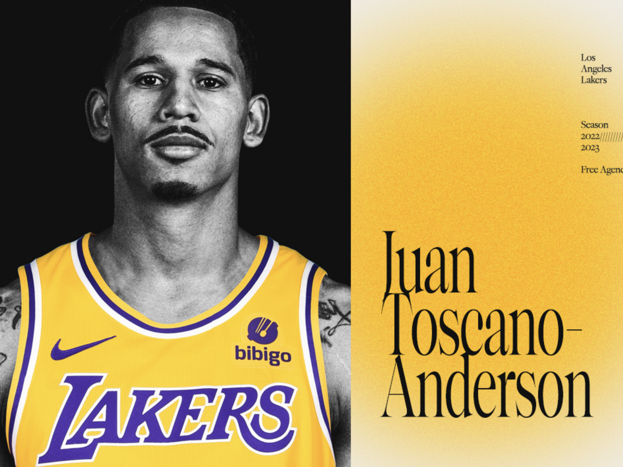Juan Toscano, nuevo jugador de Los Lakers