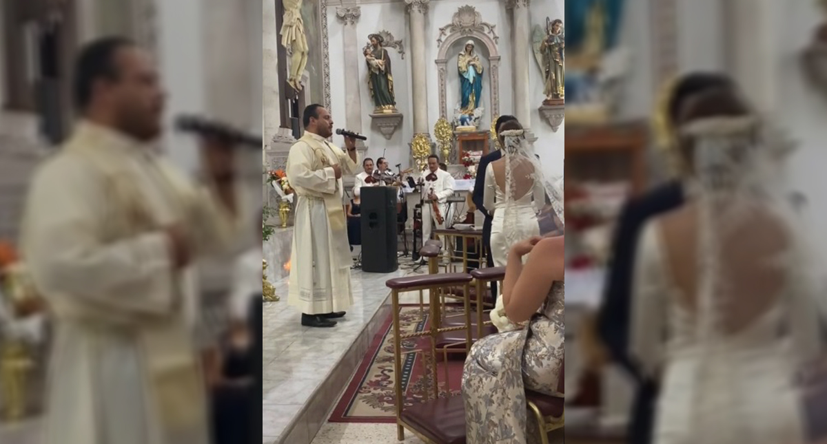 #Video Sacerdote canta a pareja ‘Mi razón de ser’ durante boda #Video Sacerdote canta a pareja ‘Mi razón de ser’ durante boda
