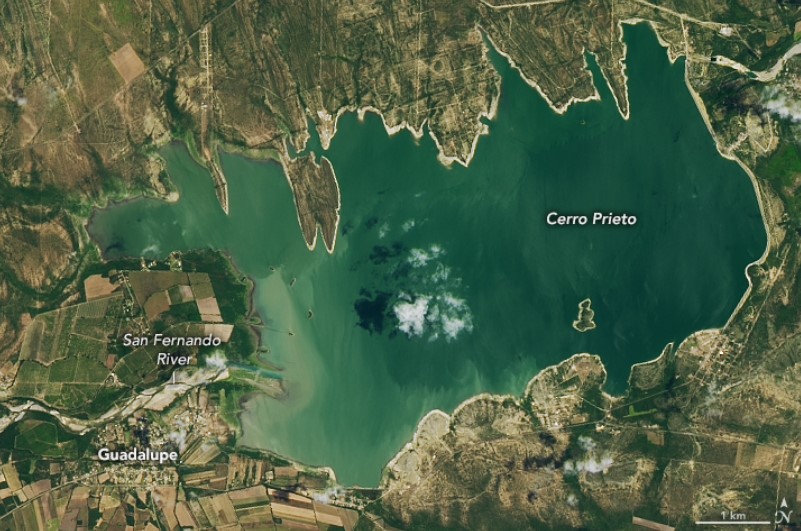 NASA revela gravedad de la sequía en Nuevo León - presa-cerro-prieto-2015