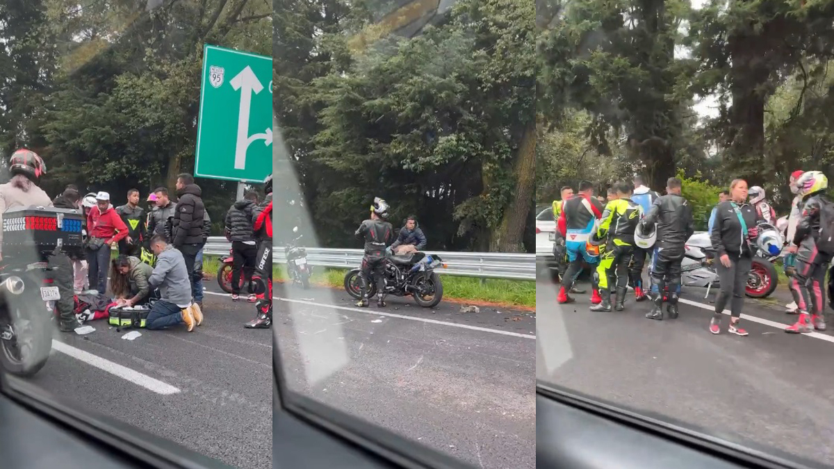 #Video Exceso de velocidad causa accidente de motociclistas en la México-Cuernavaca #Video Exceso de velocidad causa accidente de motociclistas en la México-Cuernavaca