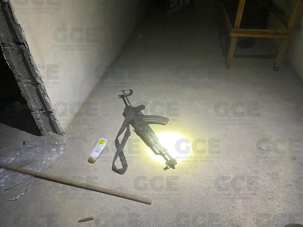 Abaten en SLP a 13 presuntos delincuentes y detienen a 2 más - arma-decomisada-en-slp-derivado-de-enfrentamiento