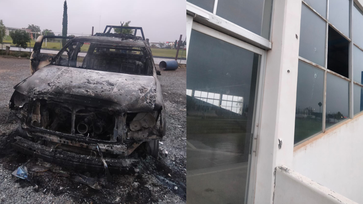 #Video Atacan comandancia municipal de Moctezuma, SLP; hay 4 policías desaparecidos #Video Atacan comandancia municipal de Moctezuma, SLP; hay 4 policías desaparecidos