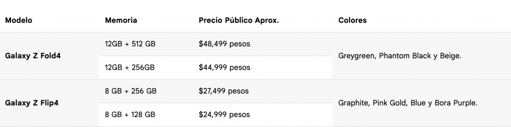 Galaxy Z Flip4 y Galaxy Z Flip4 llegan a México - captura-de-pantalla-2022-08-28-a-las-91836-1024x255