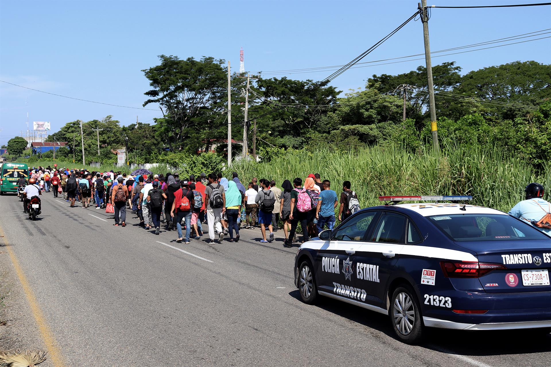 Sale nueva caravana de casi mil migrantes desde Tapachula Sale nueva caravana de casi mil migrantes desde Tapachula