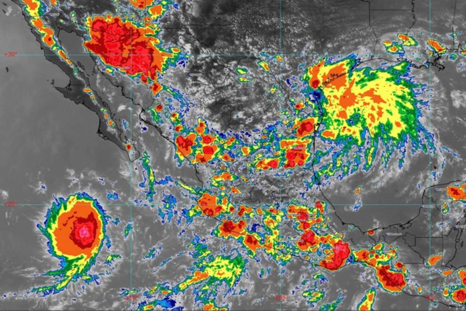 Depresión tropical se forma en el Pacífico mexicano y provoca lluvias fuertes