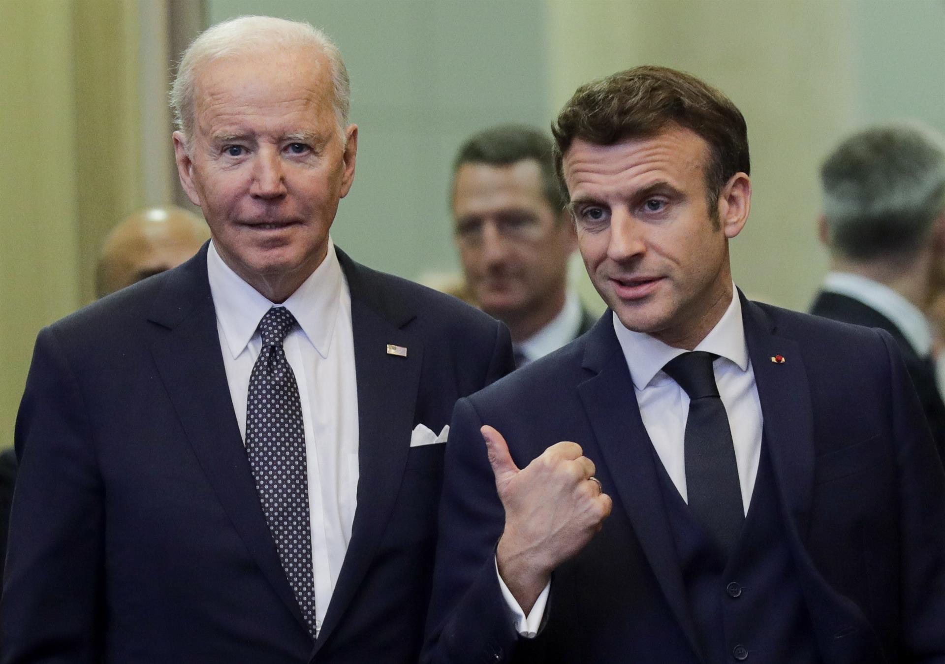 Biden, Macron, Johnson y Scholz refrendan en una llamada su apoyo a Ucrania Biden, Macron, Johnson y Scholz refrendan en una llamada su apoyo a Ucrania