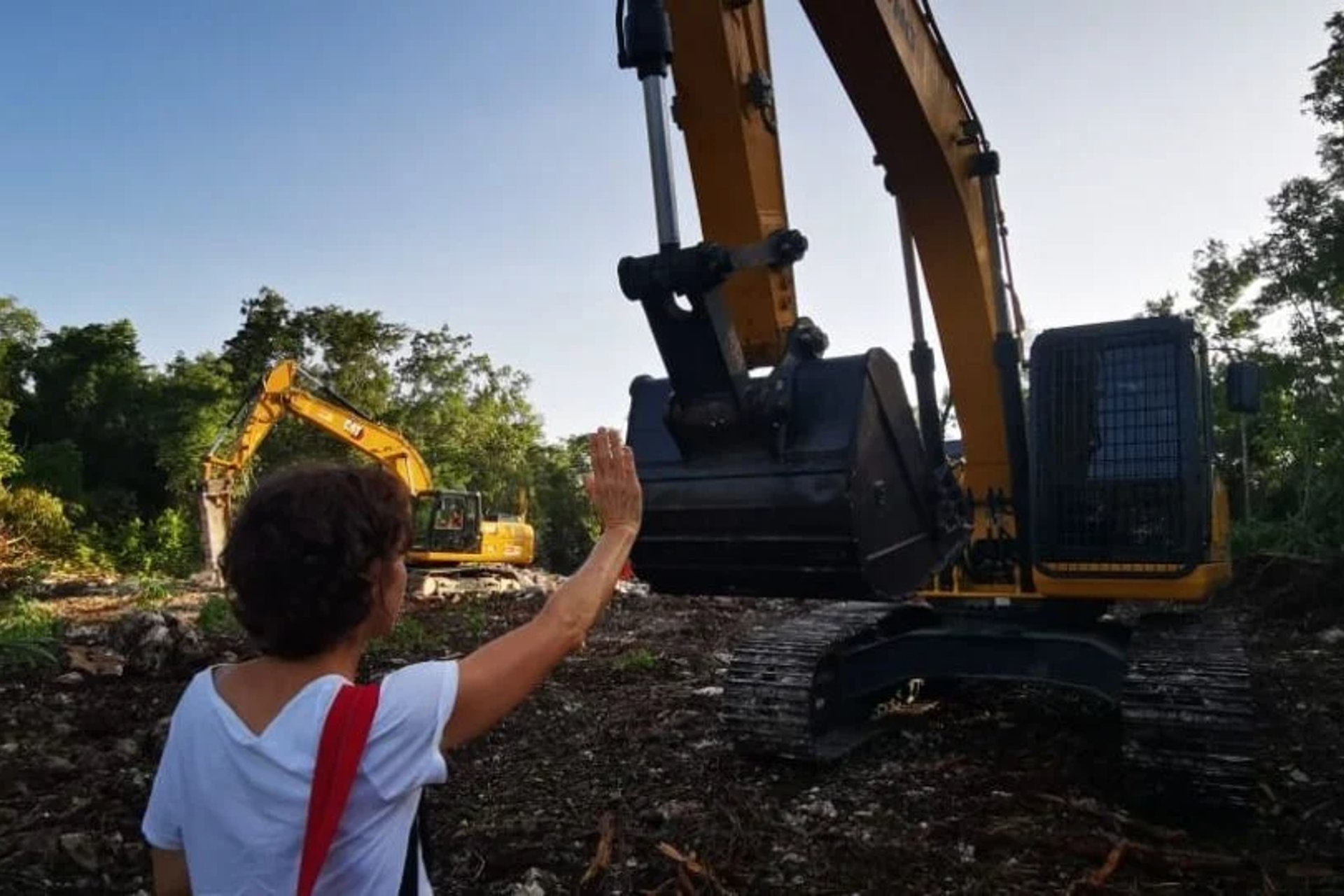 Ambientalistas protestan en Akumal, Quintana Roo, contra Tren Maya Ambientalistas protestan en Akumal, Quintana Roo, contra Tren Maya