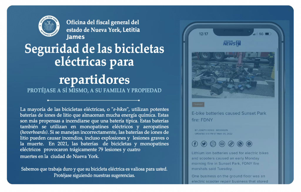 Explosiones de baterías de vehículos eléctricos provocaron cuatro muertes en Nueva York en 2021 - baterias-1024x656