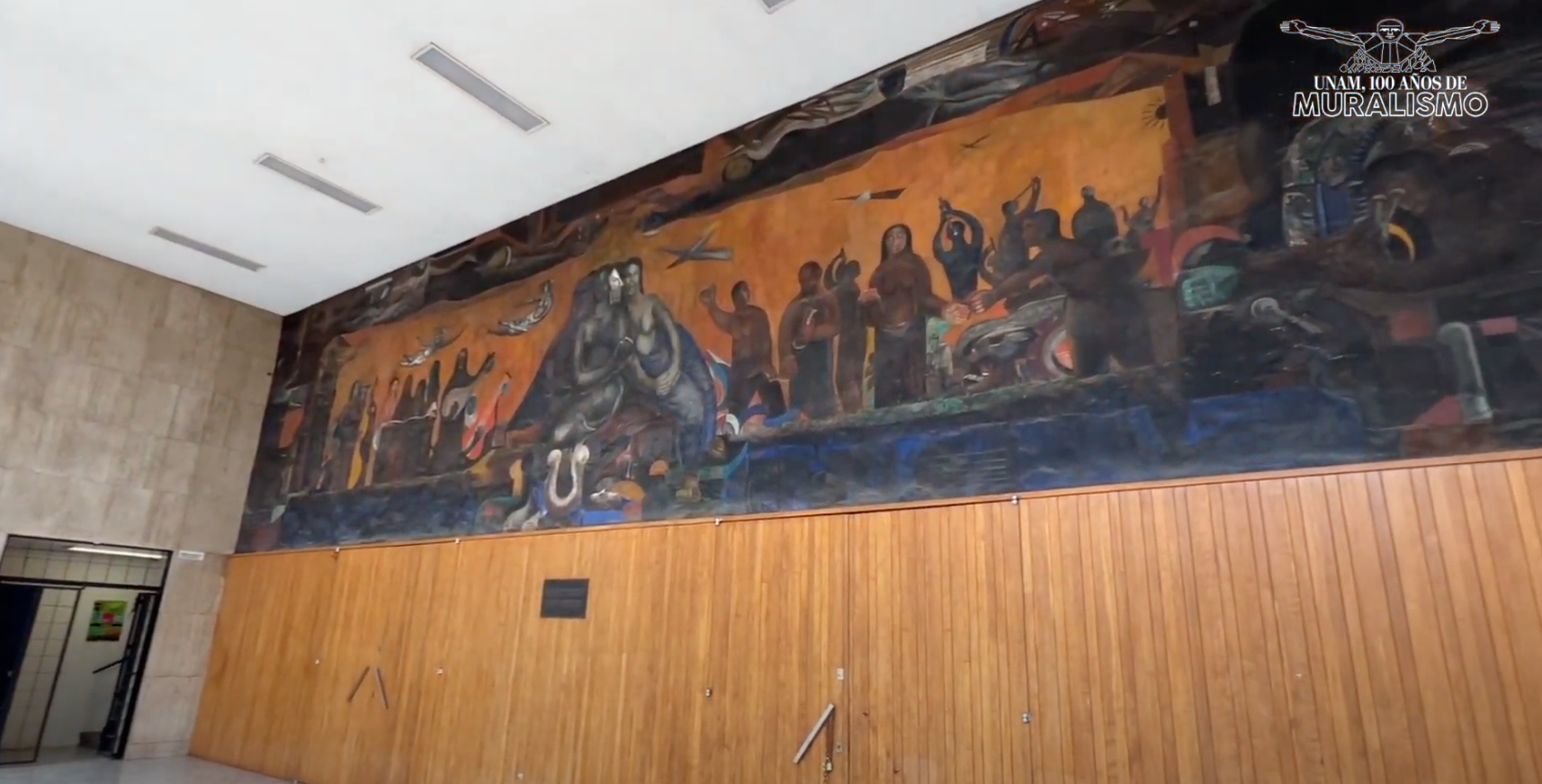 El mural que pintó un maestro de Prepa 5 para su escuela y alumnos El mural que pintó un maestro de Prepa 5 para su escuela y alumnos