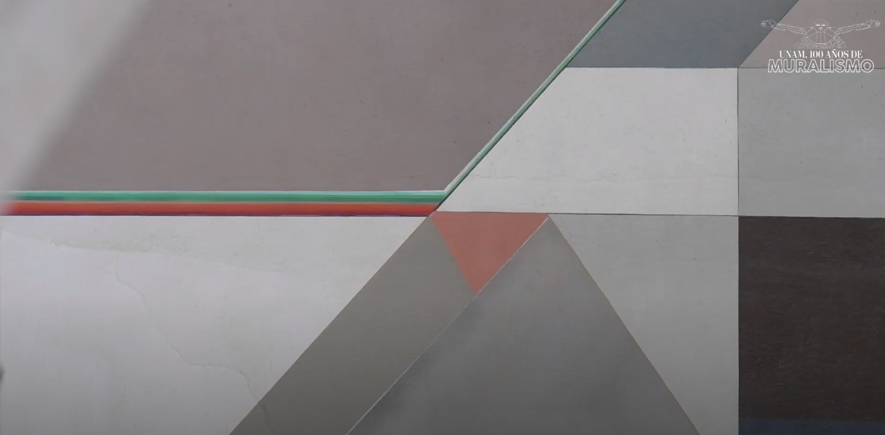 El primer mural realizado con láser se encuentra en la UNAM