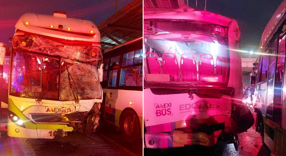 Choque de Mexibús en Ecatepec deja 28 lesionados Choque de Mexibús en Ecatepec deja 28 lesionados