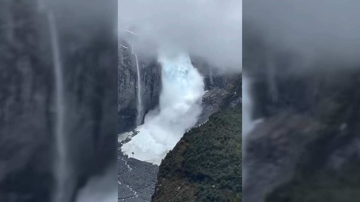 #Video Altas temperaturas causan desprendimiento de glaciar en Chile #Video Altas temperaturas causan desprendimiento de glaciar en Chile