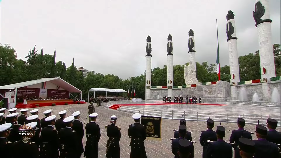 175 Aniversario de la Gesta Heroica de los Niños Héroes de Chapultepec.