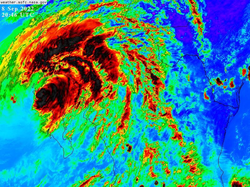 Kay toca tierra como huracán categoría 1 en Mulegé, Baja California Sur Kay toca tierra como huracán categoría 1 en Mulegé, Baja California Sur