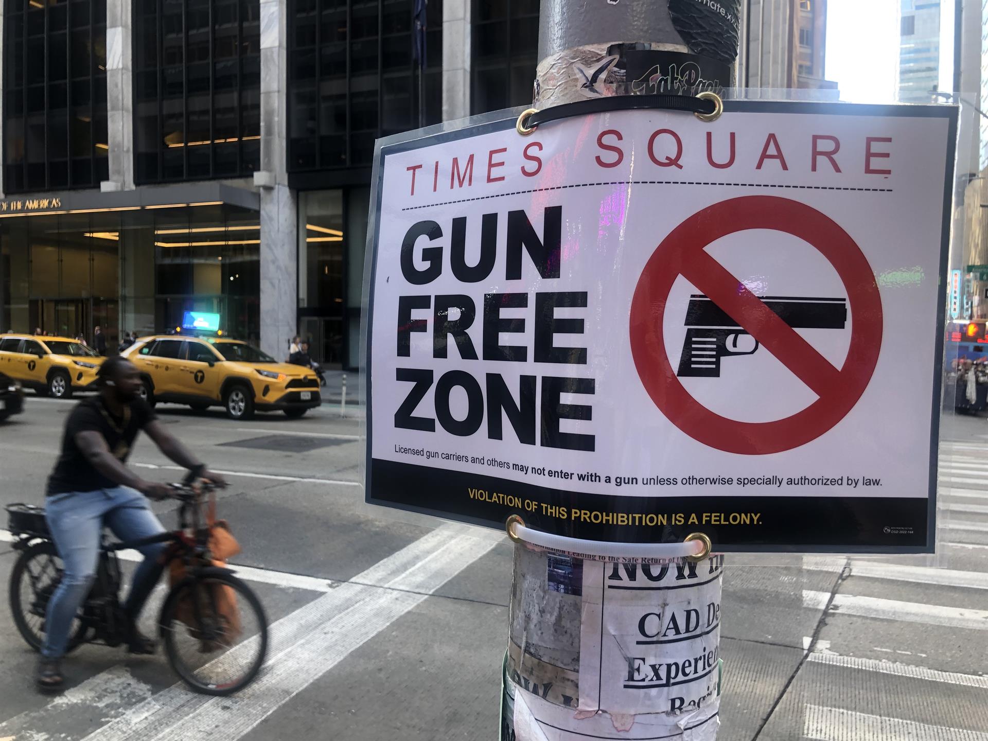Times Square se convierte en zona libre de armas de fuego Times Square se convierte en zona libre de armas de fuego