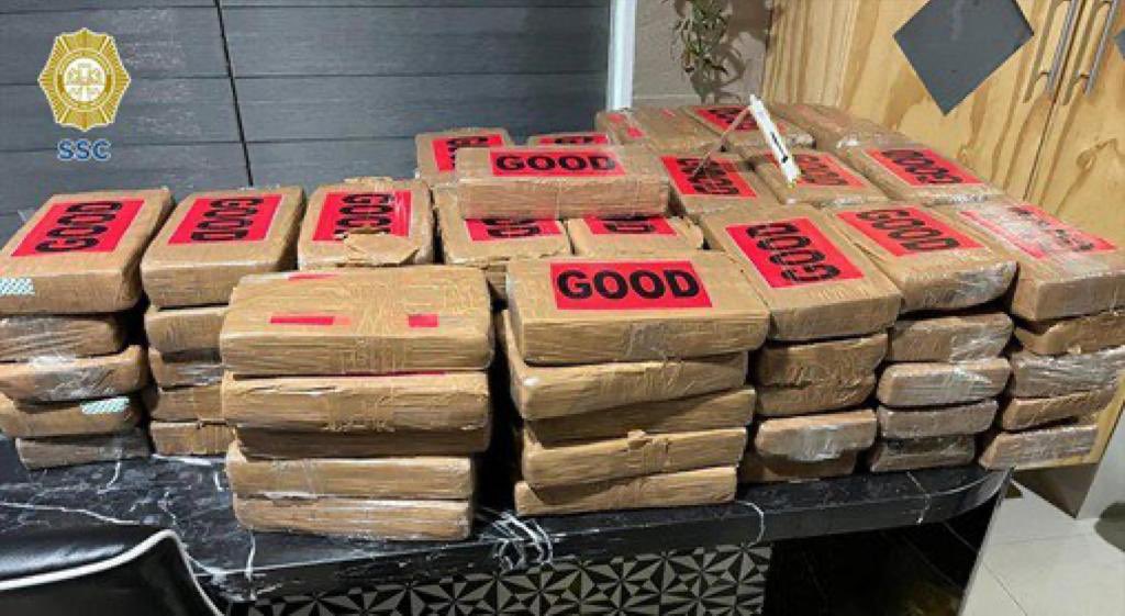 SSC capitalina decomisa 345 kg de cocaína del CJNG; hay 4 detenidos