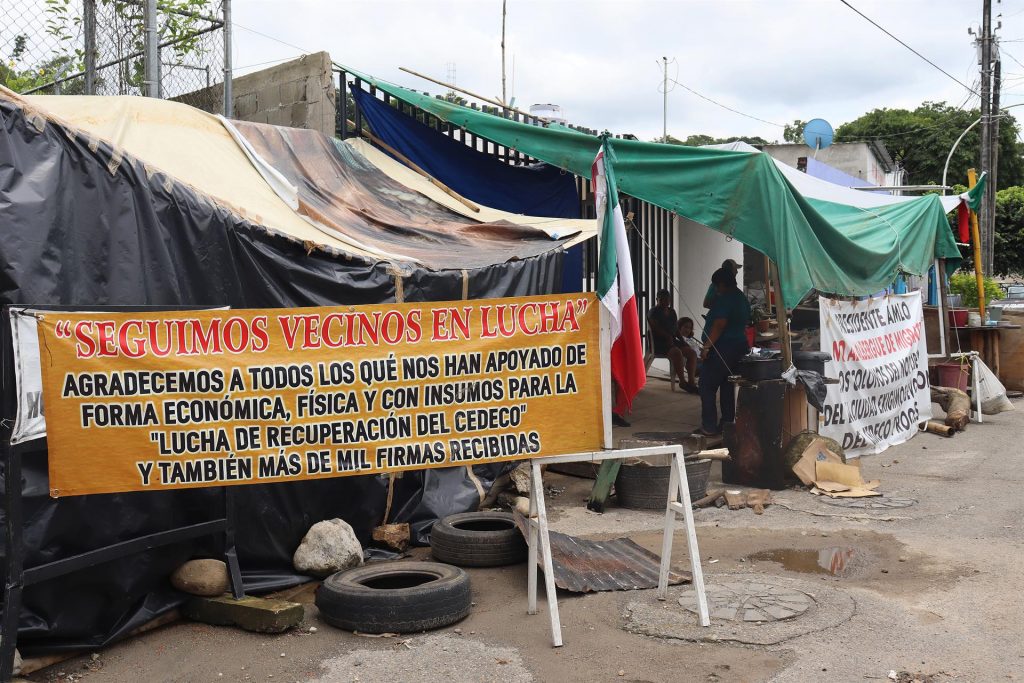 Protesta contra albergue para migrantes en Chiapas cumple mes y medio - protesta-de-vecinos-de-tapachula-contra-albergue-para-migrantes-1024x683