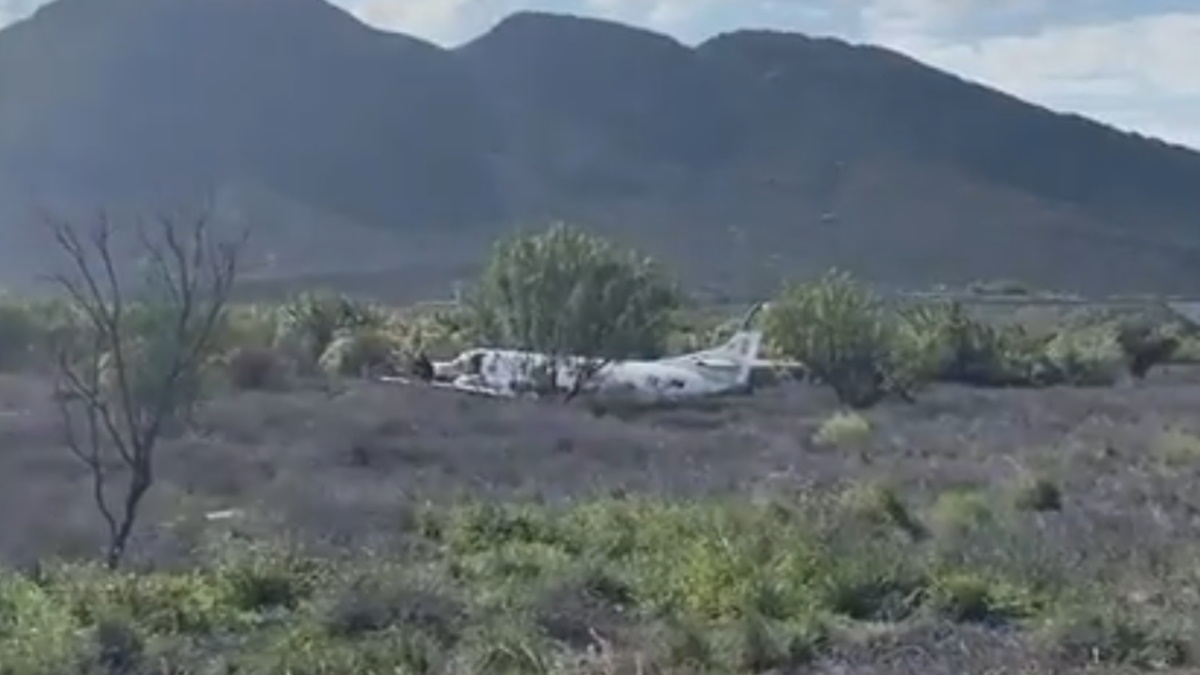 Aterrizaje forzoso de aeronave en Ramos Arizpe, Coahuila