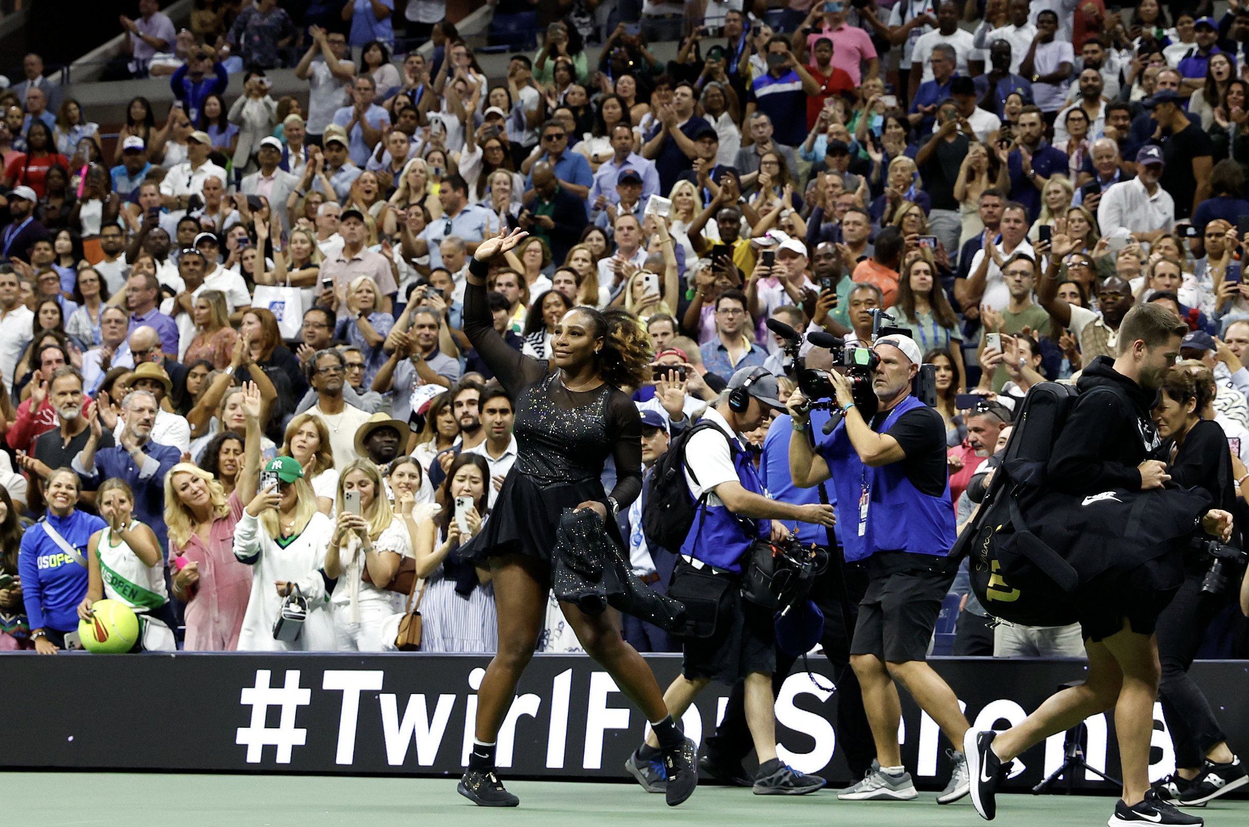 Serena Williams se despide con récord absoluto de espectadores en Nueva York