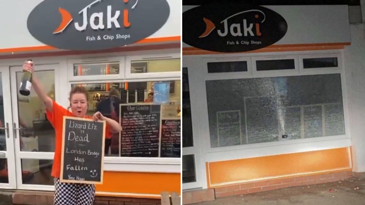 Vandalizan en Escocia negocio de mujer que celebró la muerte de Isabel II