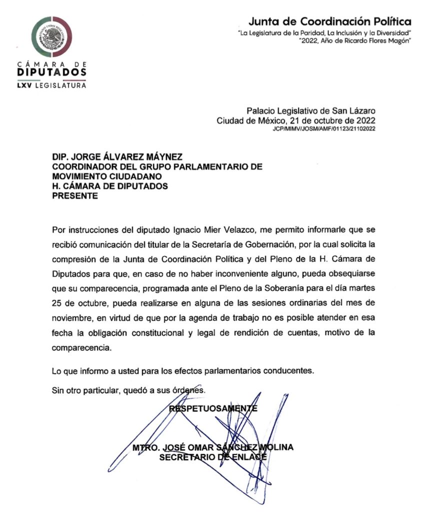 Adán Augusto López pide reprogramar comparecencia en Cámara de Diputados - adan-augusto-lopez-segob-reprogramar-comparecencia-858x1024