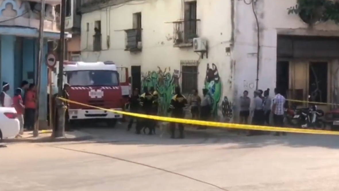 Derrumbe en edificio de La Habana deja cuatro heridos Derrumbe en edificio de La Habana deja cuatro heridos