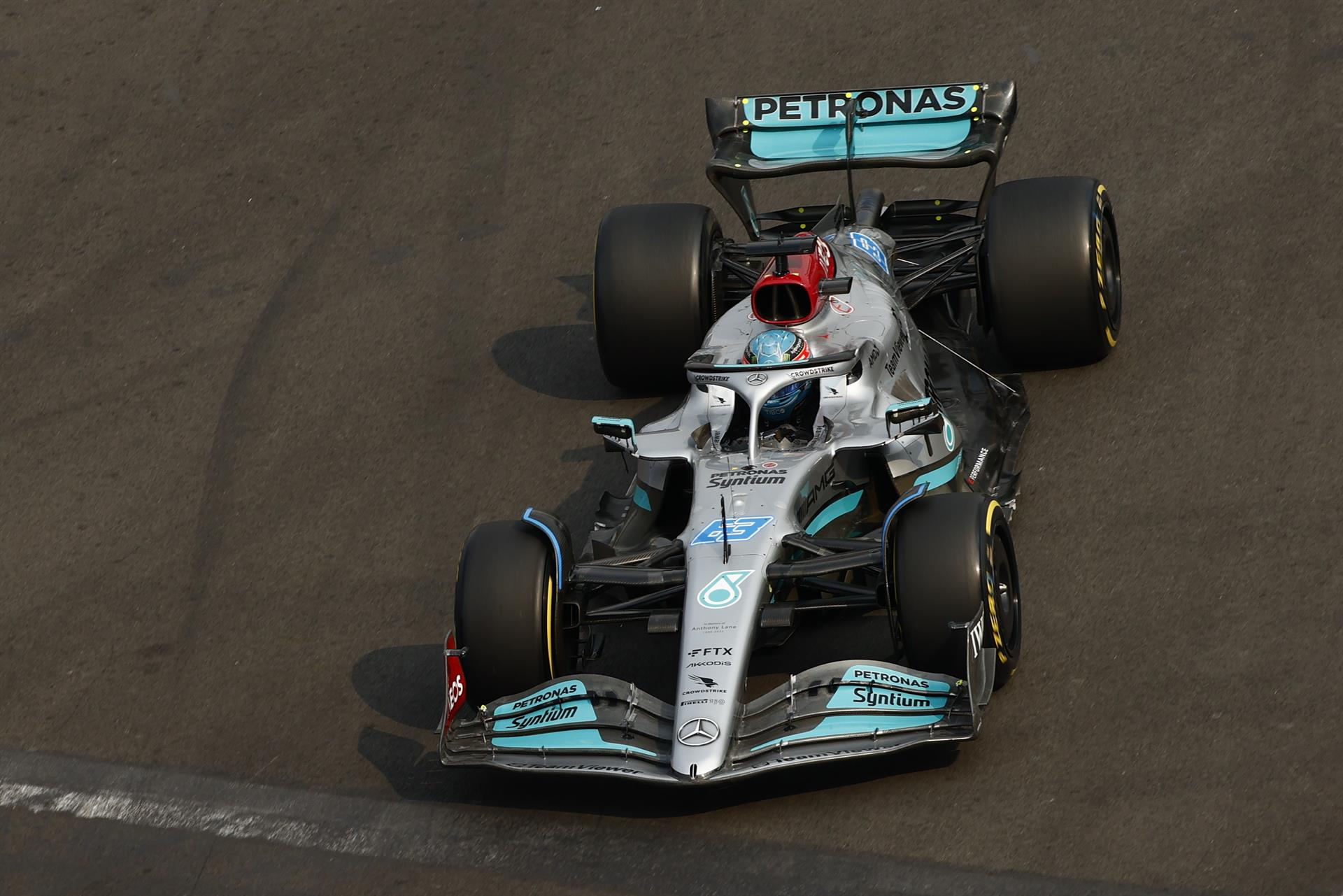 Russell, el más rápido por segunda vez en prácticas libres en México; ‘Checo’ Pérez es quinto