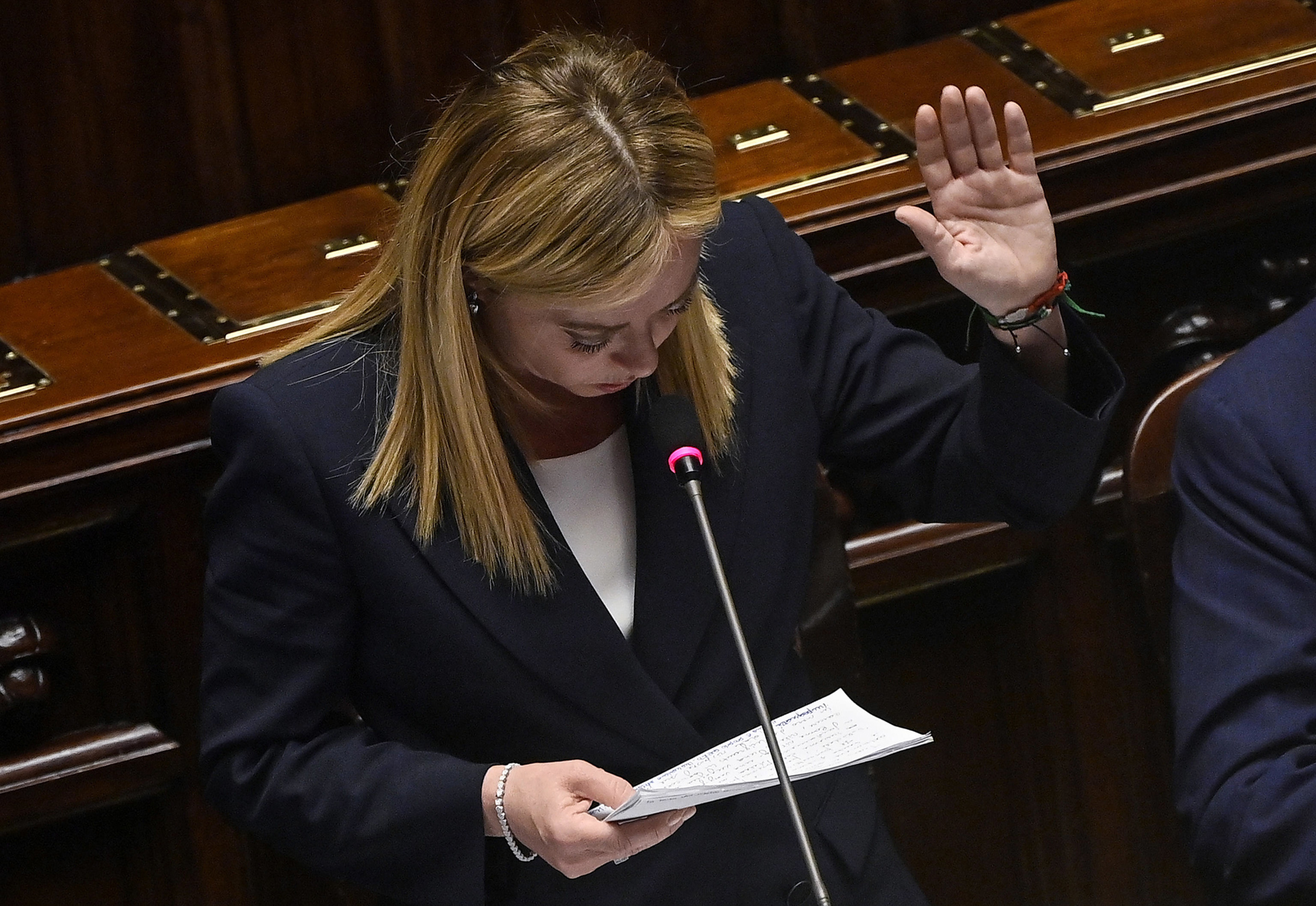 Giorgia Meloni supera la primera votación de su investidura en el Parlamento
