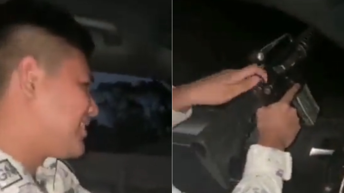 Guardia Nacional abre investigación por video de supuesto elemento disparando al aire Guardia Nacional abre investigación por video de supuesto elemento disparando al aire