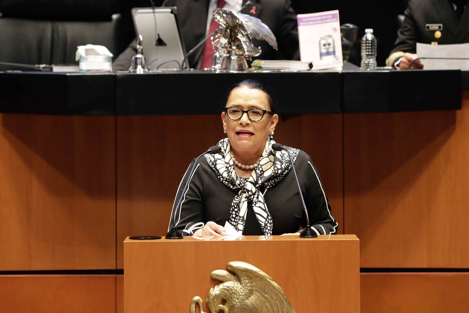 Rosa Icela Rodríguez comparece ante el Senado de la República Rosa Icela Rodríguez comparece ante el Senado de la República