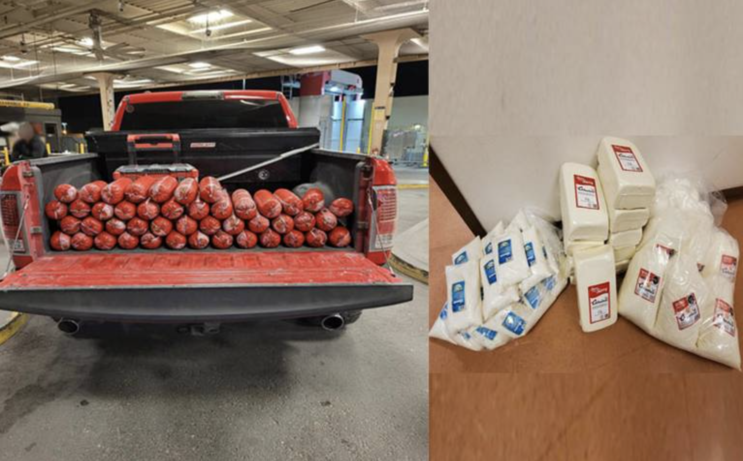 Asegura CBP cargamentos de salchichón y queso en frontera con México Asegura CBP cargamentos de salchichón y queso en frontera con México