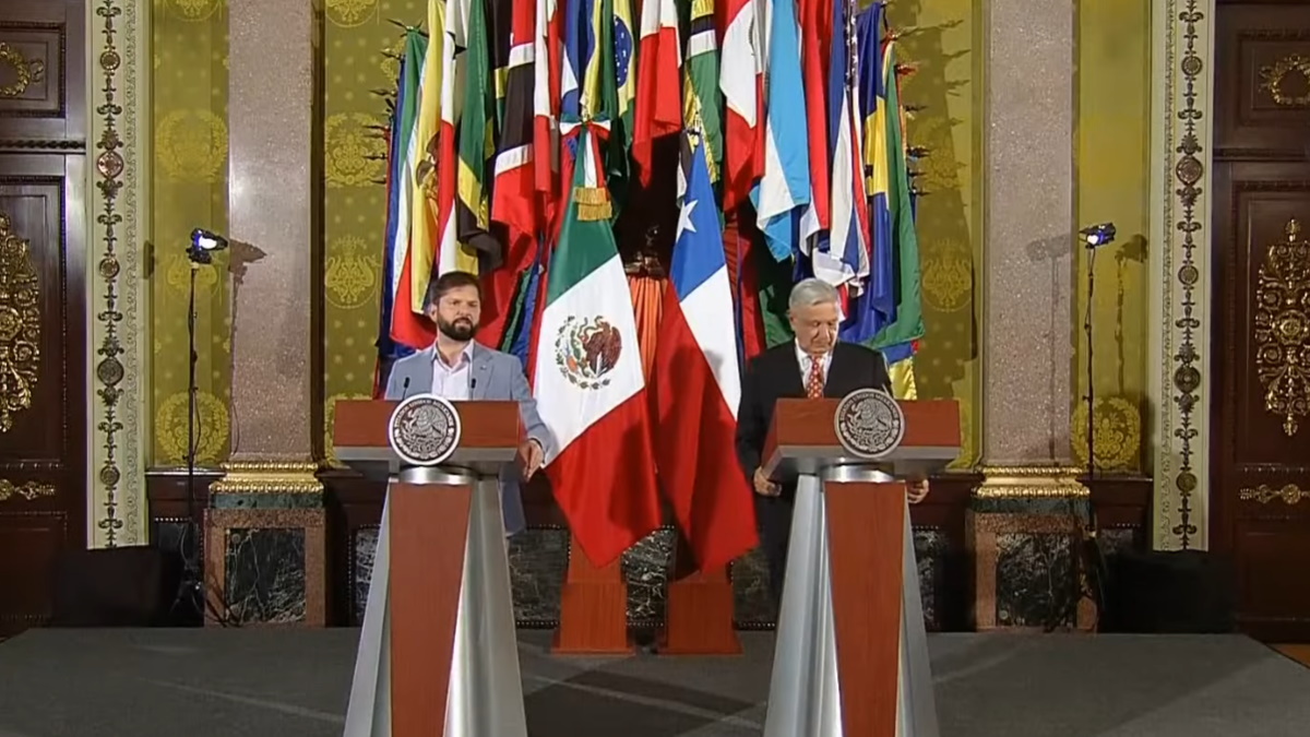México y Chile van por fortalecer las relaciones, expresan Boric y López Obrador
