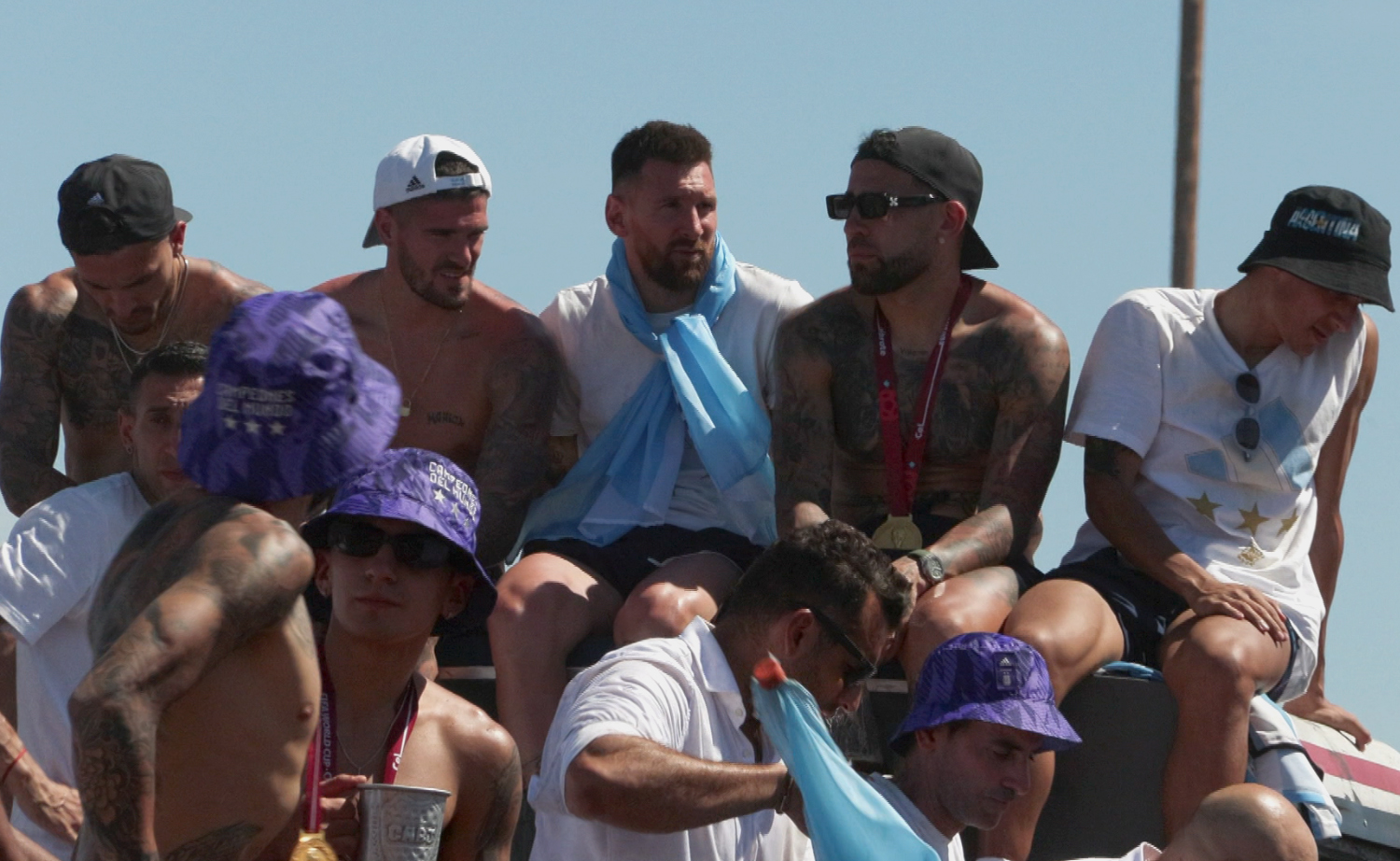 Messi y Di María viajaron a Rosario tras el festejo en Buenos Aires