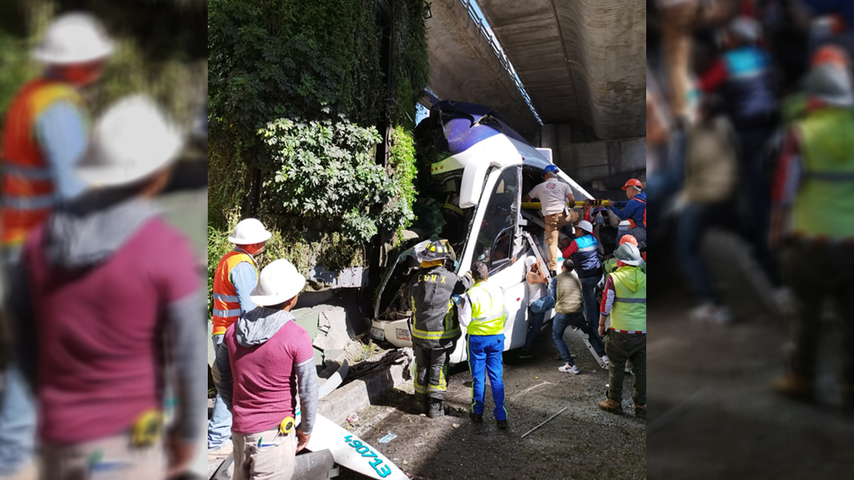Autobús turístico de jubilados choca en Periférico Sur; hay un muerto Autobús turístico de jubilados choca en Periférico Sur; hay un muerto