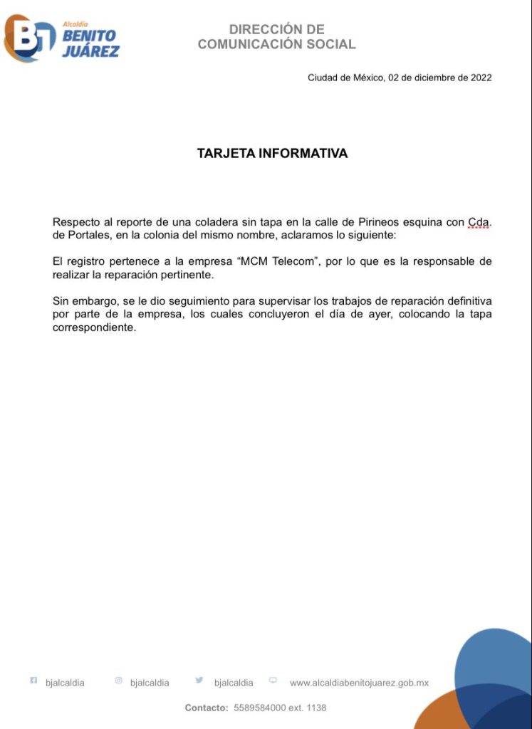 #Video Mujer cae en coladera sin tapa en la Benito Juárez - coladera-747x1024