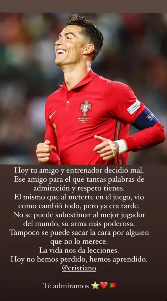 Georgina Rodríguez acusa al seleccionador portugués de subestimar a Cristiano - cristiano-ronaldo-georgina-rodriguez-posteo-568x1024