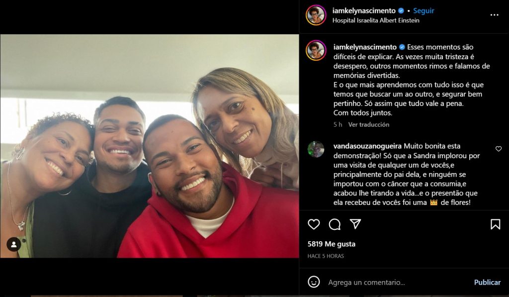 Familia de Pelé expresa momentos de "mucha tristeza" y "recuerdos divertidos" desde el hospital - familia-pele-hospital-1024x597