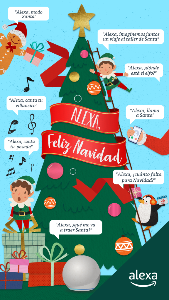 Activa el 'modo Santa' en Alexa - ilustracion-navidena-amazon-576x1024