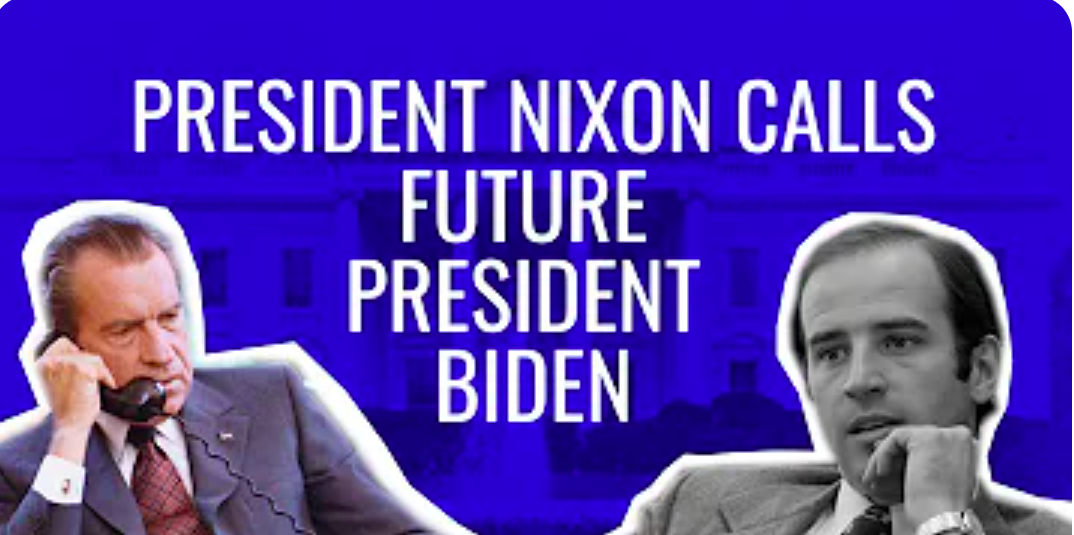 La llamada de condolencia de Richard Nixon a Joe Biden, en 1972