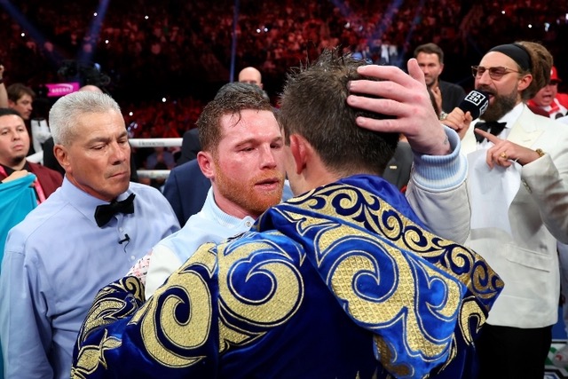 Los más grandes momentos del boxeo en 2022 en imágenes - canelo-y-ggg