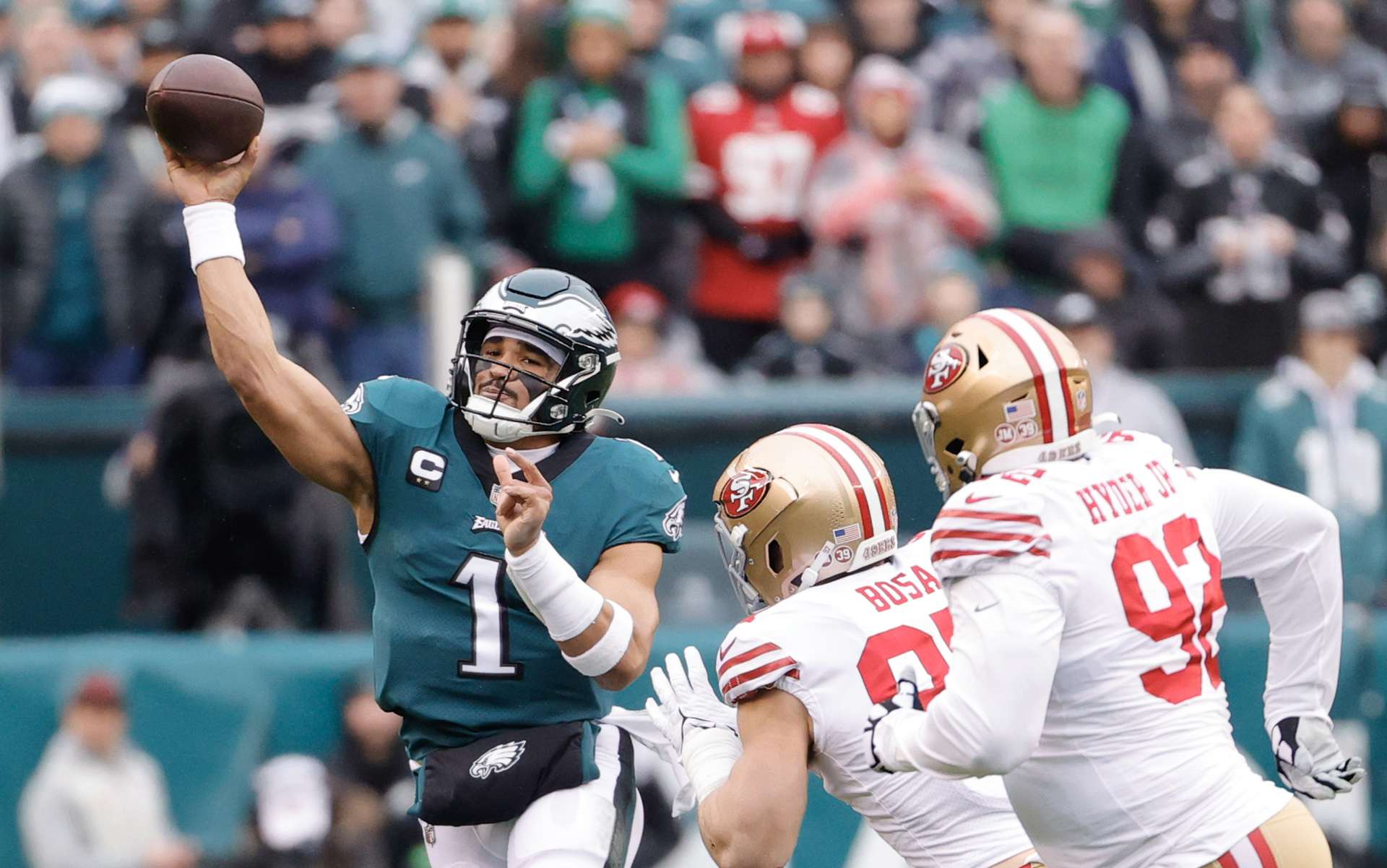 Eagles, los primeros invitados al Super Bowl tras derrotar a los 49ers