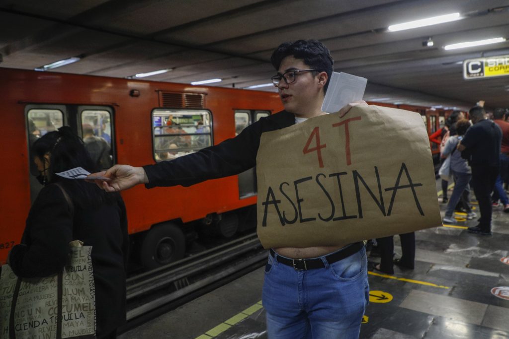 Protestan para que retiren Guardia Nacional del Metro - metro-protesta2-1024x683