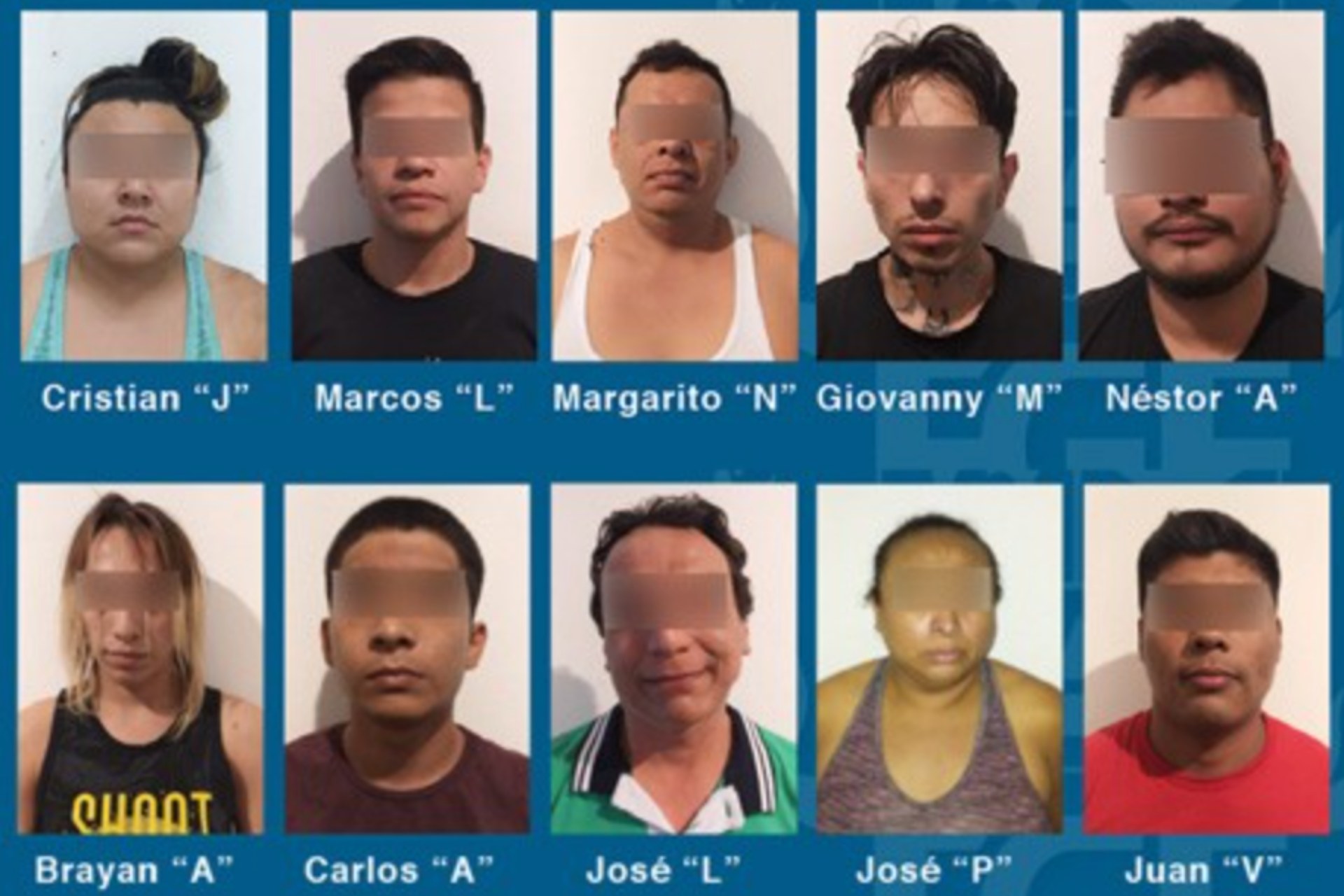 Detienen a 10 involucrados en homicidio de 4 empleados municipales en Quintana Roo