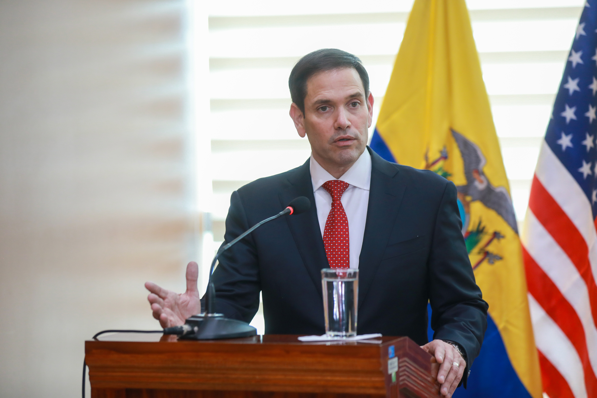 Senador estadounidense Marco Rubio inicia su visita oficial en Ecuador