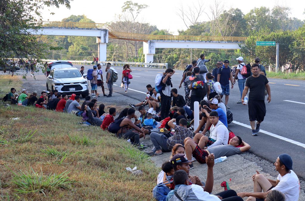 Primera caravana del año con miles de migrantes avanza en Chiapas - caravana-migrante1-1024x676