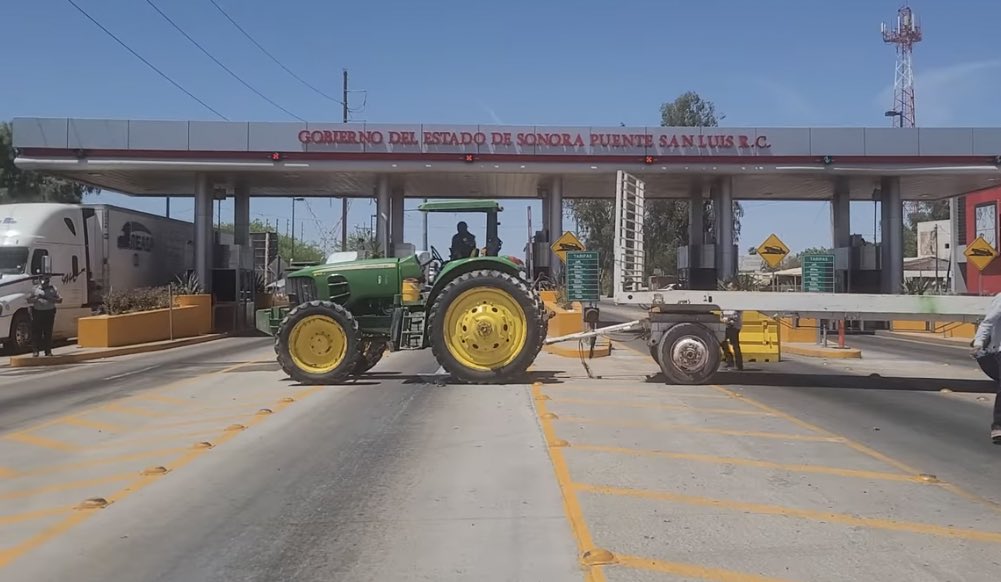 Productores se manifiestan en el norte de México para exigir regular el precio del trigo