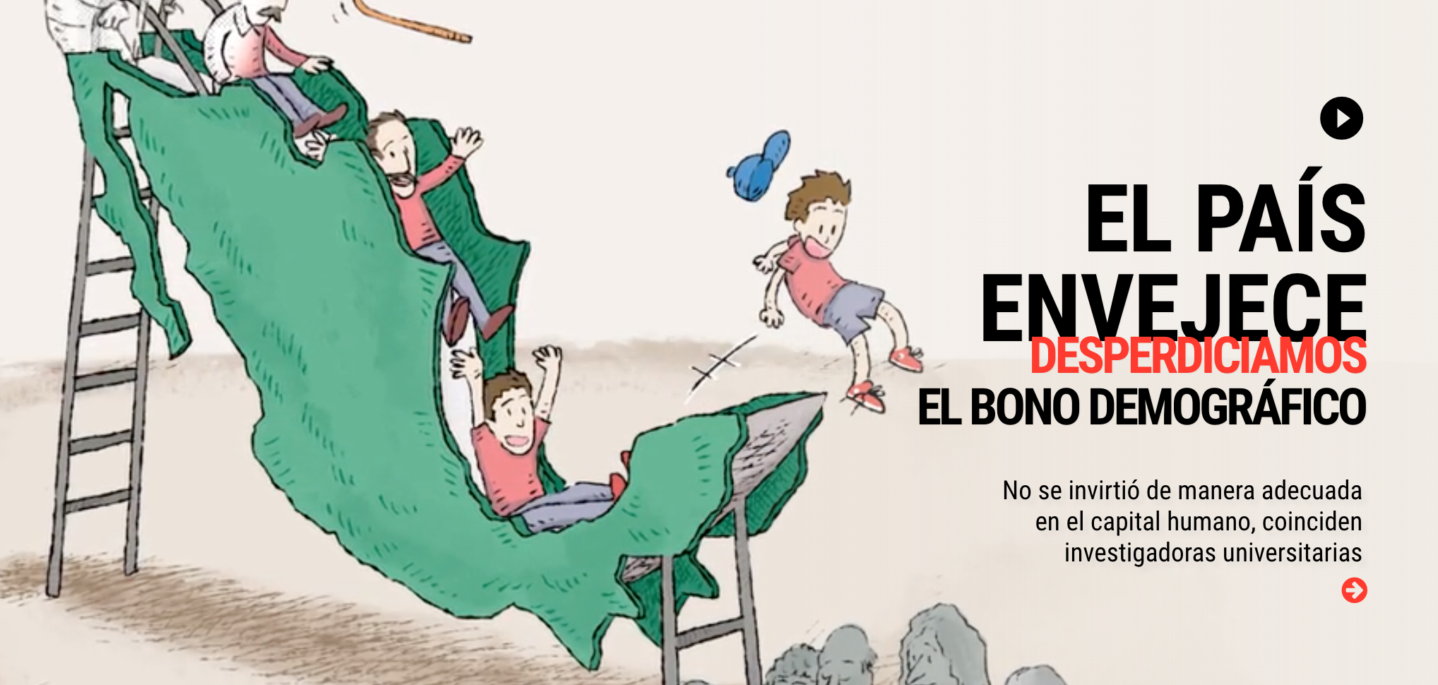 Gaceta UNAM: el pais envejece, desperdiciamos el bono demográfico