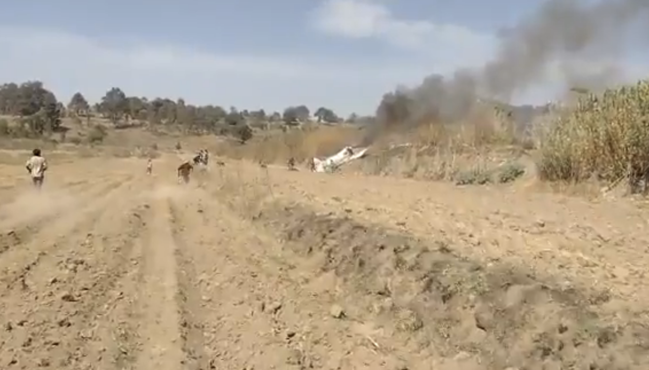 Desplome de avión pequeño deja dos lesionados en Puebla