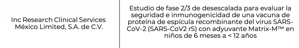 Cofepris autoriza ensayo clínico de vacuna para prevenir COVID-19 en niños - ensayo-clinico-1024x167