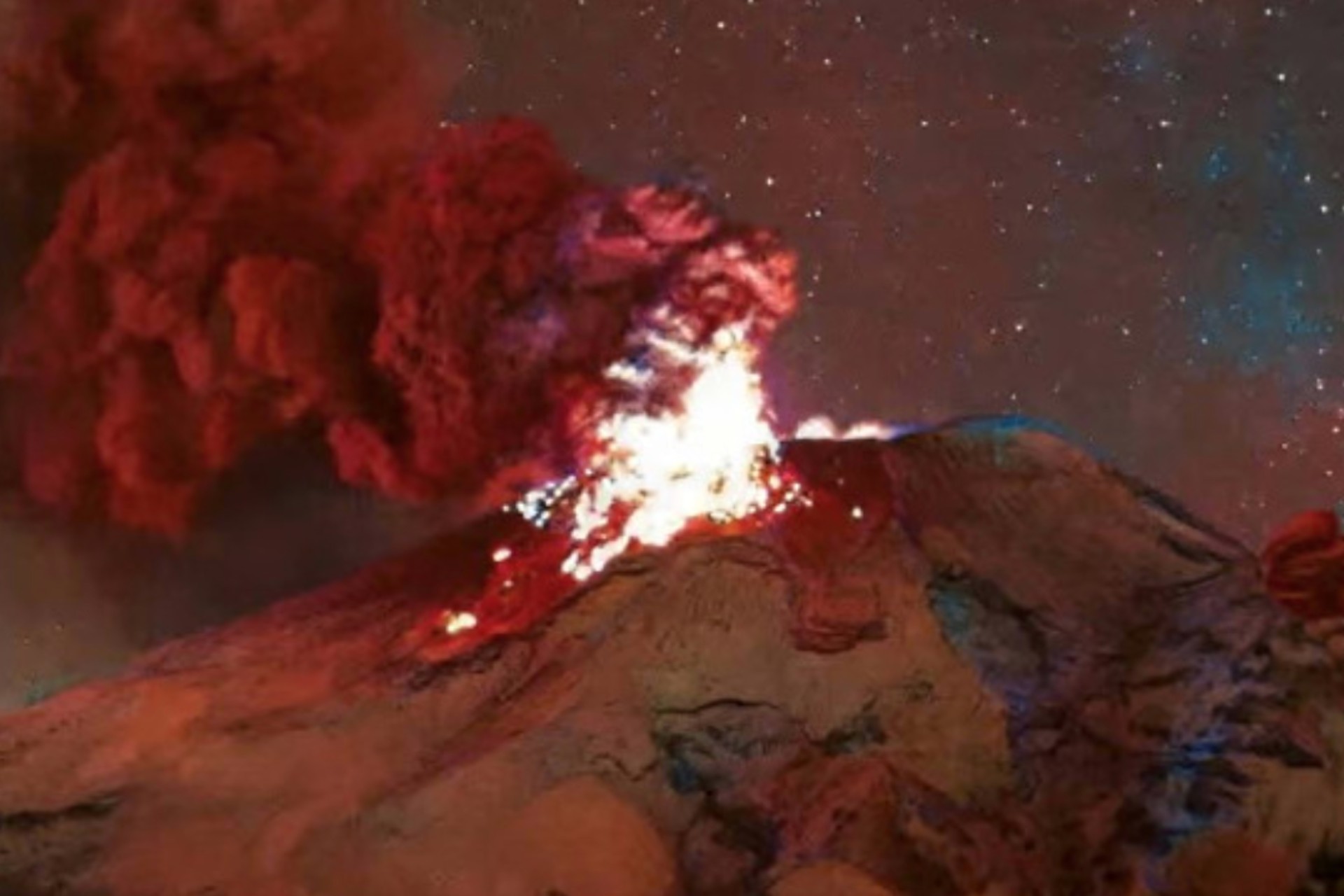 Se registran varias explosiones en volcán Popocatépetl